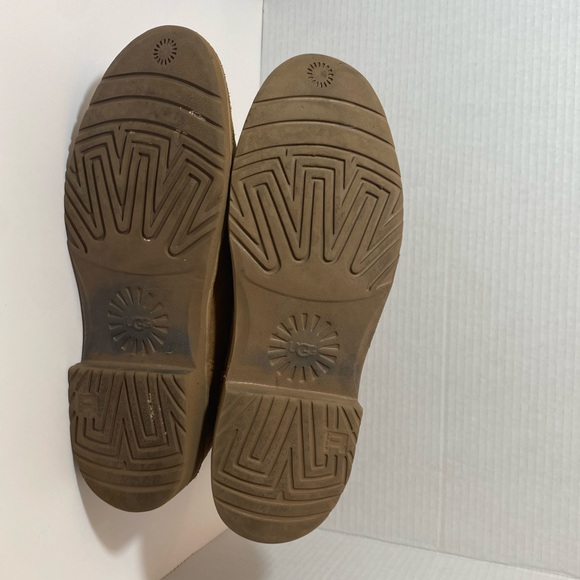 Ugg Women’s Naiyah Lace-Back Genuine Shearling Suede boots Chestnut Size 10 - Picture 10 of 11